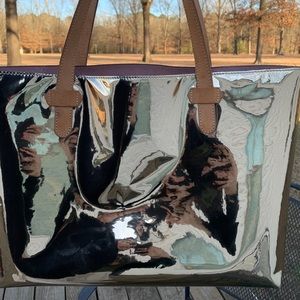 Consuela Gold EAST/WEST tote
